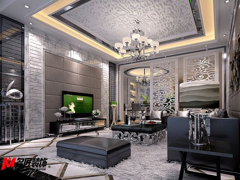 河源市寶信豪庭現(xiàn)代簡(jiǎn)約風(fēng)格別墅裝修案例